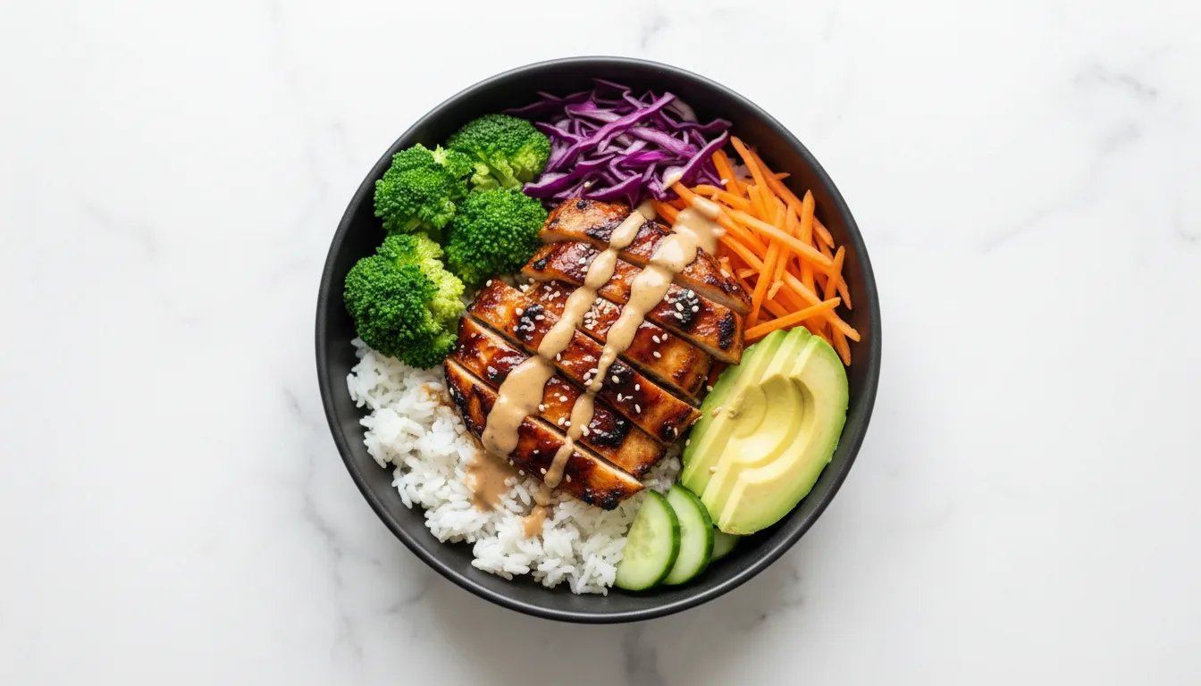 Savory Sticky Chicken Rice Bowl Sticky Chicken Rice Savory Sticky Chicken Rice Bowl Hero sticky chicken rice bowl