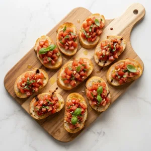 Classic Tomato Basil Bruschetta Classic Tomato Basil Bruschetta Clean hero board for the recipe card image