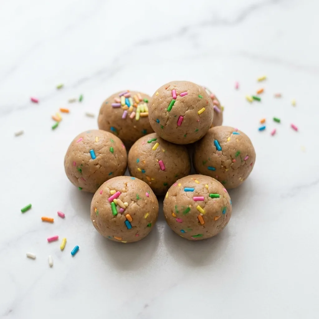 No-Bake Cake Batter Protein Bites Cake Batter Protein Balls No-Bake Cake Batter Protein Bites Fresh No Bake Bites for the Recipe Card