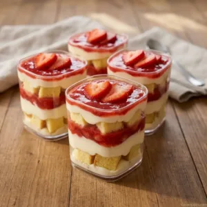 Strawberry Shortcake Cups for Sunny Party Tables Strawberry Shortcake Cups Strawberry Shortcake Cups for Sunny Party Tables Recipe Card Hero Strawberry Shortcake Cups