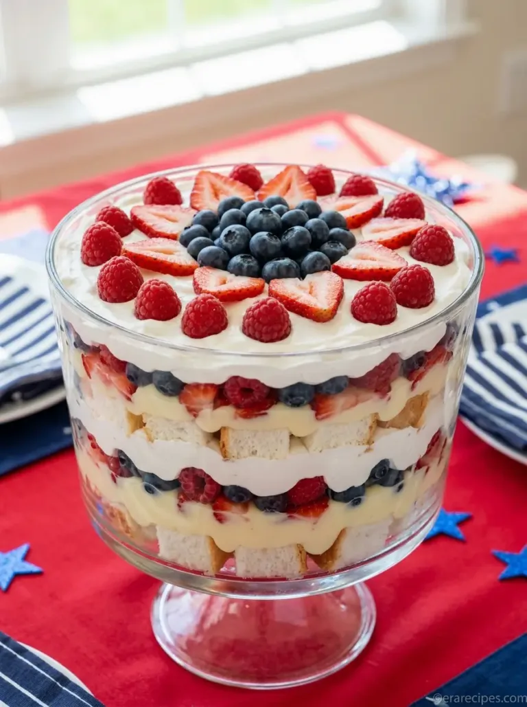 Red White and Blue Trifle for Patriotic Party Layers Red White Blue Trifle party 2