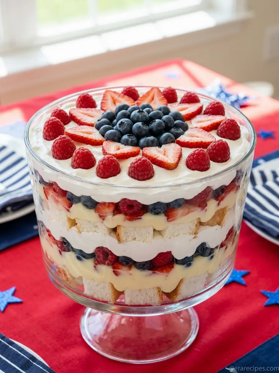 Home Home Red White Blue Trifle party 2