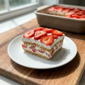Strawberry Icebox Cake for No-Fuss Summer Slices Strawberry Icebox Cake Strawberry Icebox Cake for No-Fuss Summer Slices Strawberry Icebox Cake recipe card