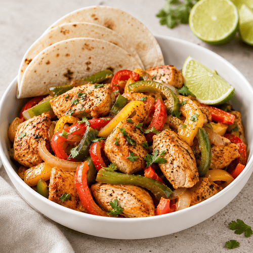 Home Spicy chicken and tortilla bowl