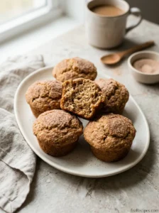 Apple Cider Spice Muffins with cinnamon-sugar coating and tender apple crumb