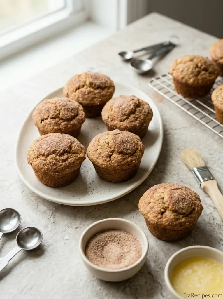 Apple Cider Spice Muffins for Cozy Fall Mornings Apple Cider Spice Muffins Warm Apple Cider Spice Muffins coated in cinnamon sugar