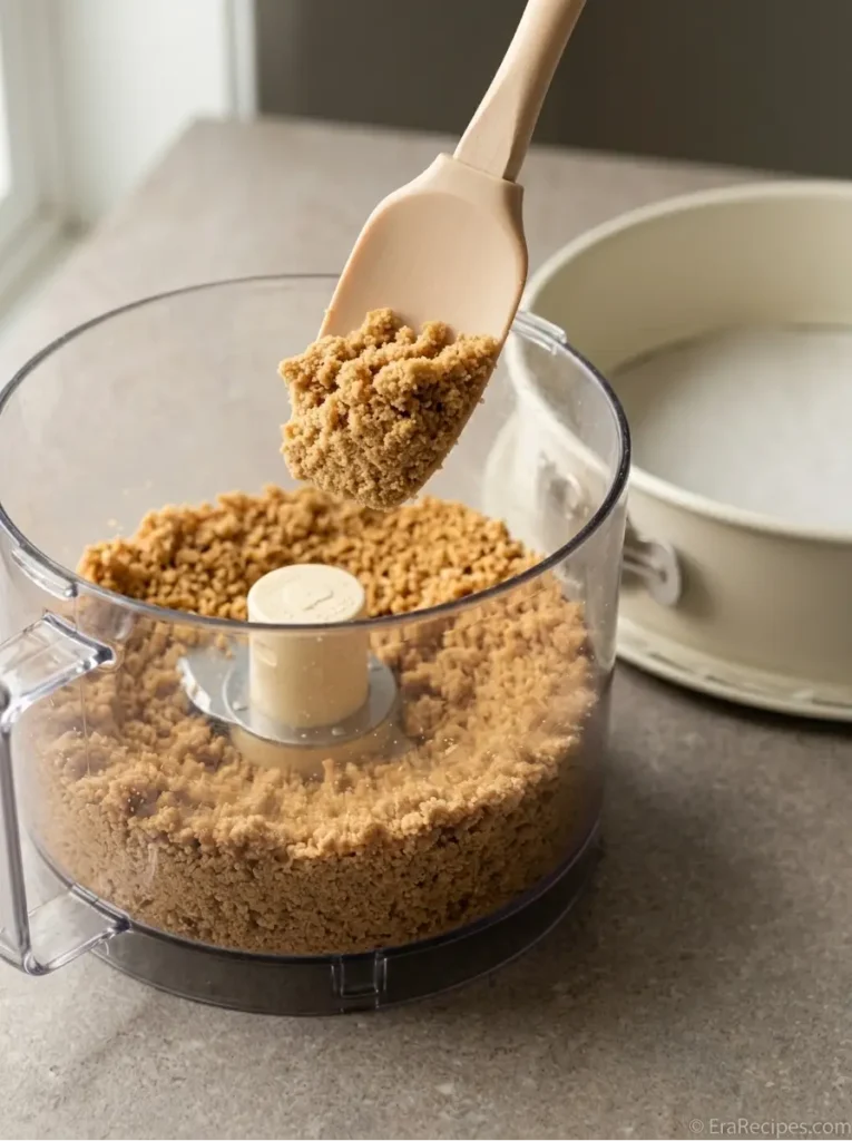 Cottage Cheese Cheesecake for a Creamy Protein Dessert Cottage Cheese Cheesecake Graham cracker crust mixture processed to a coarse meal texture