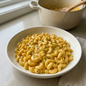Butternut Squash Mac and Cheese for a Cozy Fall Dinner Butternut Squash Mac and Cheese Creamy Butternut Squash Mac and Cheese with cheddar, Parmesan, thyme, and ridged pasta